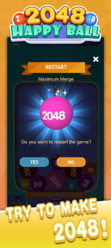 Happy Ball 2048-merge 3D ball