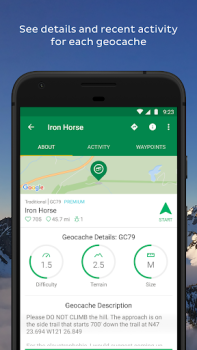 Télécharger Geocaching® Santé et forme physique pour Android Capture d'écran 3