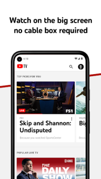 Télécharger YouTube TV: Live TV & more Divertissement pour Android Capture d'écran 3