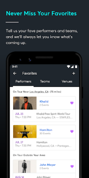 Télécharger Ticketmaster － Acheter, Vendre Événements pour Android Capture d'écran 6