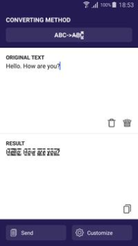 Télécharger Text converter (текст символам Personnalisation pour Android Capture d'écran 5
