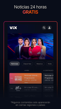 Télécharger ViX: TV, Deportes y Noticias Divertissement pour Android Capture d'écran 4
