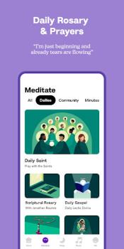 Télécharger Hallow : Prière & Méditation Livres et guides pour Android Capture d'écran 3