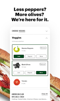 Télécharger Subway® Nourriture et boissons pour Android Capture d'écran 2