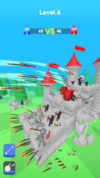 Télécharger Merge Archers : siège médiéval Arcade pour Android Capture d'écran 2