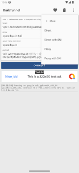 Télécharger DarkTunnel - SSH DNSTT V2Ray Outils pour Android Capture d'écran 4