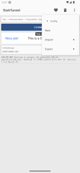 Télécharger DarkTunnel - SSH DNSTT V2Ray Outils pour Android Capture d'écran 5