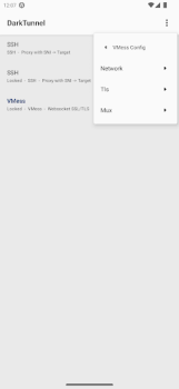 Télécharger DarkTunnel - SSH DNSTT V2Ray Outils pour Android Capture d'écran 6