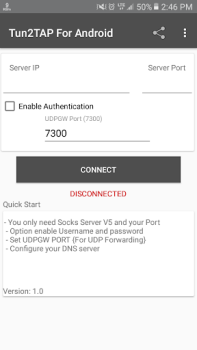 Télécharger Tun2TAP Socks/HTTP to VPN Outils pour Android Capture d'écran 2