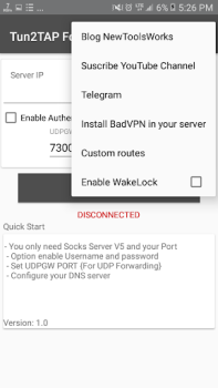 Télécharger Tun2TAP Socks/HTTP to VPN Outils pour Android Capture d'écran 4