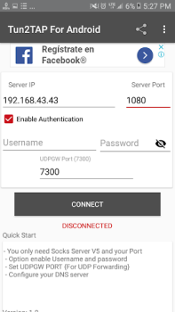 Télécharger Tun2TAP Socks/HTTP to VPN Outils pour Android Capture d'écran 7