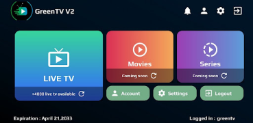 Télécharger GreenTV V2 Lecteurs et éditeurs de vidéos pour Android Capture d'écran 3