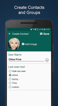 Télécharger Fake Chat ChatsMock Text Prank Divertissement pour Android Capture d'écran 2
