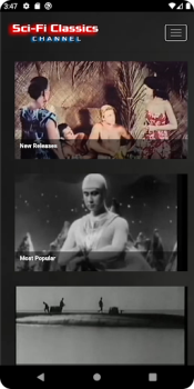 Télécharger Sci-Fi Classic Movies Channel Divertissement pour Android Capture d'écran 2