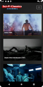 Télécharger Sci-Fi Classic Movies Channel Divertissement pour Android Capture d'écran 3