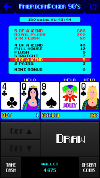 Télécharger American Poker 90's Casino Casino pour Android Capture d'écran 2