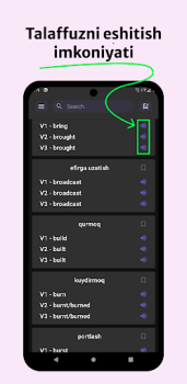 Télécharger Noto'g'ri fe'llar jadvali Éducation pour Android Capture d'écran 4