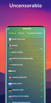 Télécharger Shenzo VPN - Private & Safe Outils pour Android Capture d'écran 3