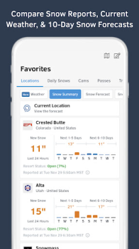 Télécharger OpenSnow: Weather & 3D Maps Météo pour Android Capture d'écran 2