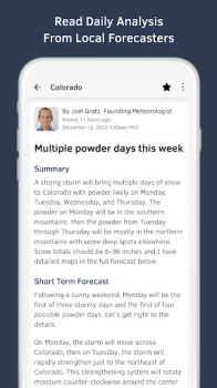 Télécharger OpenSnow: Weather & 3D Maps Météo pour Android Capture d'écran 4