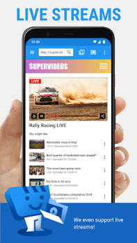 Télécharger Web Video Cast | Navigateur TV Lecteurs et éditeurs de vidéos pour Android Capture d'écran 5
