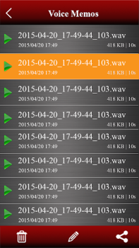 Télécharger Enregistreur vocal Musique et audio pour Android Capture d'écran 2