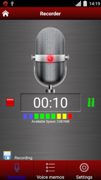 Télécharger Enregistreur vocal Musique et audio pour Android Capture d'écran 3