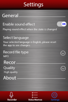 Télécharger Enregistreur vocal Musique et audio pour Android Capture d'écran 4