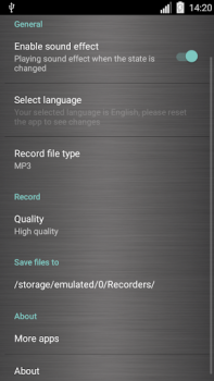 Télécharger Enregistreur vocal Musique et audio pour Android Capture d'écran 7