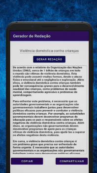 Télécharger Gerador de Redação Éducation pour Android Capture d'écran 2