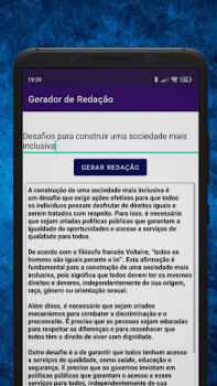 Télécharger Gerador de Redação Éducation pour Android Capture d'écran 3