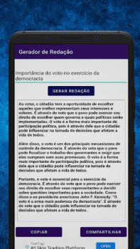 Télécharger Gerador de Redação Éducation pour Android Capture d'écran 4