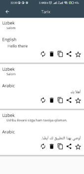 Télécharger O'zbekcha-arabcha tarjimon Éducation pour Android Capture d'écran 5
