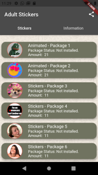 Télécharger Sex Stickers Communication pour Android Capture d'écran 2