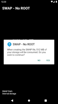 Télécharger SWAP - No ROOT Outils pour Android Capture d'écran 2
