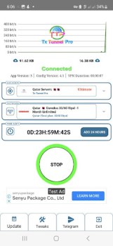 Télécharger Tx Tunnel Pro - Super Fast Net Outils pour Android Capture d'écran 3