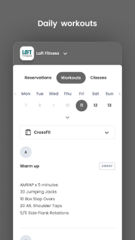 Télécharger Loft Fitness Santé et forme physique pour Android Capture d'écran 4