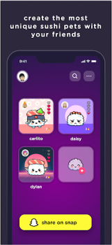 Télécharger SUSH Élève un Animal Virtuel Social pour Android Capture d'écran 2