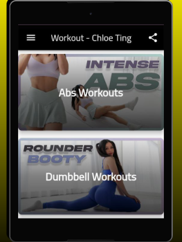 Télécharger Workout - Chloe Ting Santé et forme physique pour Android Capture d'écran 5