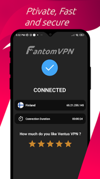 Télécharger Fantum VPN - Fast, Secure VPN Outils pour Android Capture d'écran 2