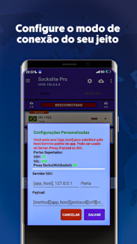 Télécharger Sockslite Pro - (SSH|SSL|WS) Outils pour Android Capture d'écran 3