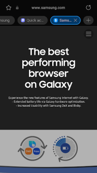 Télécharger Samsung Internet Browser Beta Communication pour Android Capture d'écran 2