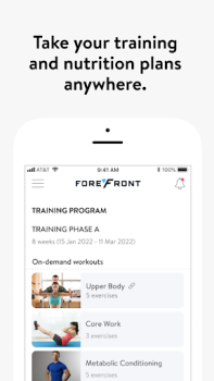Télécharger Forefront 168 Santé et forme physique pour Android Capture d'écran 2