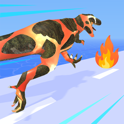 Logo Dino Evolution Run 3D
