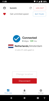 Télécharger Geph: free anti-blocking VPN Outils pour Android Capture d'écran 7