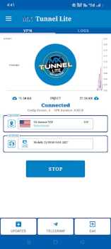 Télécharger MX Tunnel Lite - Super Fast Outils pour Android Capture d'écran 6