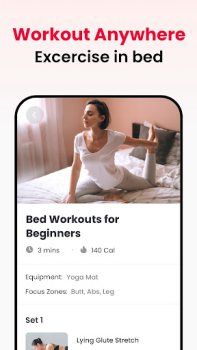 Télécharger JustFit Entraînement Paresseux Santé et forme physique pour Android Capture d'écran 2