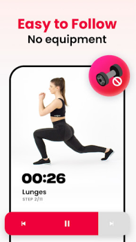 Télécharger JustFit Entraînement Paresseux Santé et forme physique pour Android Capture d'écran 3