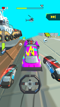 Télécharger Crazy Rush 3D - Course Auto Course pour Android Capture d'écran 2