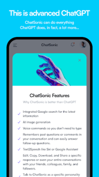 Télécharger ChatSonic: Super ChatGPT App Travail pour Android Capture d'écran 4